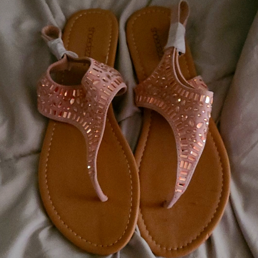 Blush pink sandals